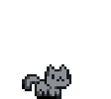 pixel cat jumping